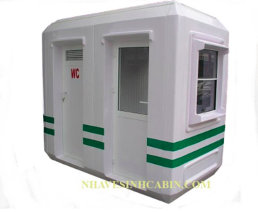 Nhà vệ sinh di động liền bốt gác